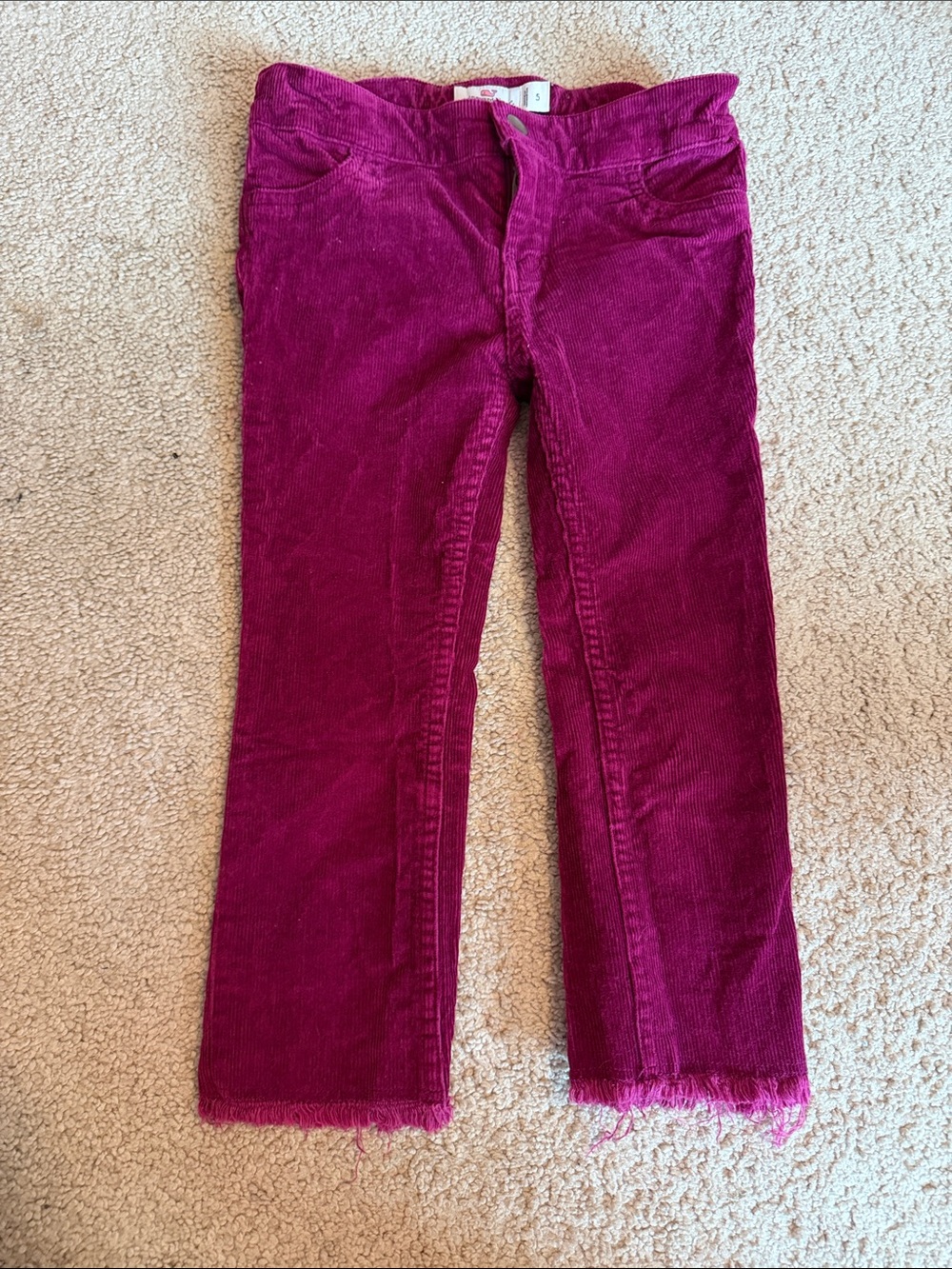 Vineyard Vines Girls' Magenta Corduroy Jeans - Slim Fit